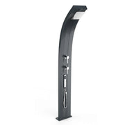 Doccia Solare In Alluminio Dada 40 Litri Con Miscelatore E Lavapiedi Colore Antracite Cv-D320/7016