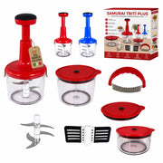 Akitaink Samurai Tritatutto Manuale con 5 Lame e Accessori