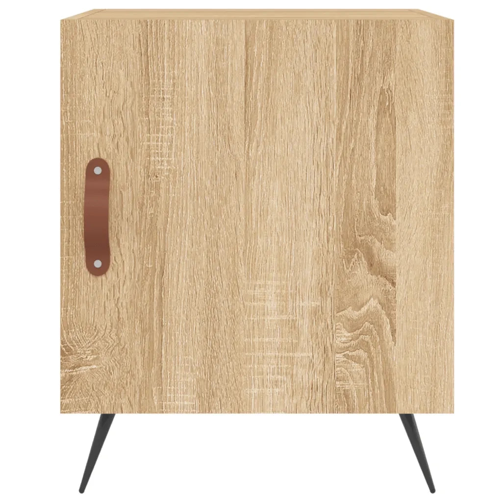 Comodini 2 pz-Set di 2 Tavolino da notte Rovere Sonoma 40x40x50 cm in Legno Multistrato 159447
