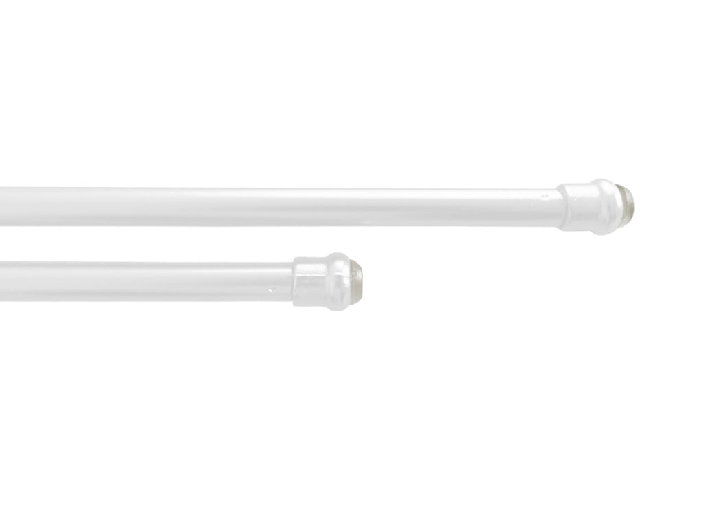 Bacchette Tende A Pressione Bastone Tenda Estensibile Astina Con Molla - 30-40 - Bianco