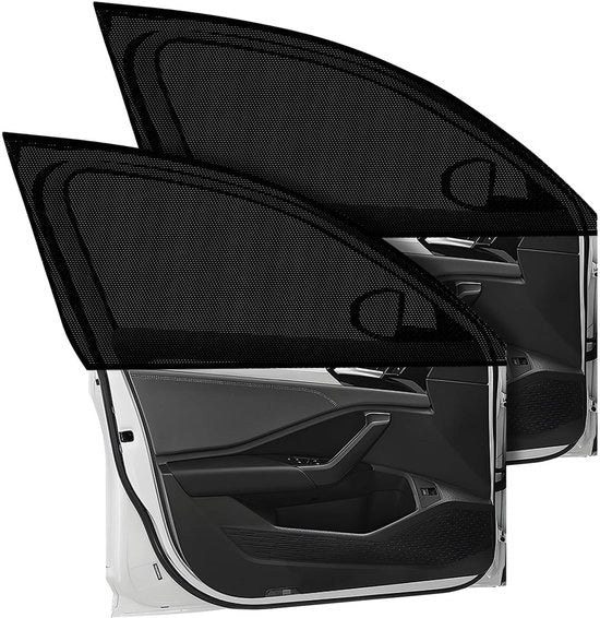 Schiaccio 2 pezzi - Ombreggiatura universale - Nylon - 120 x 56 cm - Nero - Protezione UV efficace