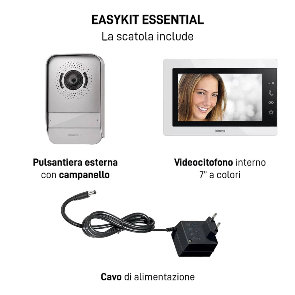 Kit videocitofono Bticino Mono/bi familiare 7"