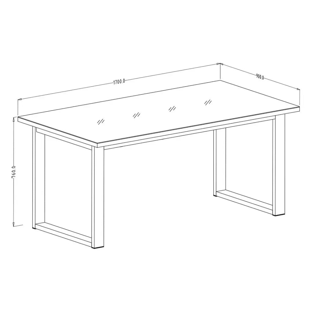 Tavolo allungabile per sala da pranzo MILO 170-220, colore rovere scuro