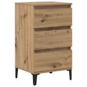 Comodino | Armadio da Notte | Mobiletto da notte Rovere artigianale 45 x 35 x 44 cm