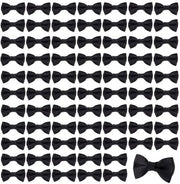 Mini Clip per Capelli in Grosgrano - Lint Nero - Set di 120 Pezzi