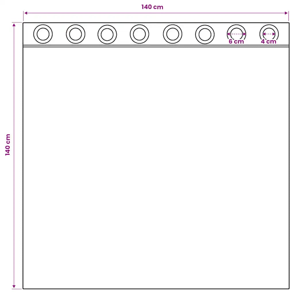 Tende in Voile con Occhielli 2 pz Rosa 140x140 cm