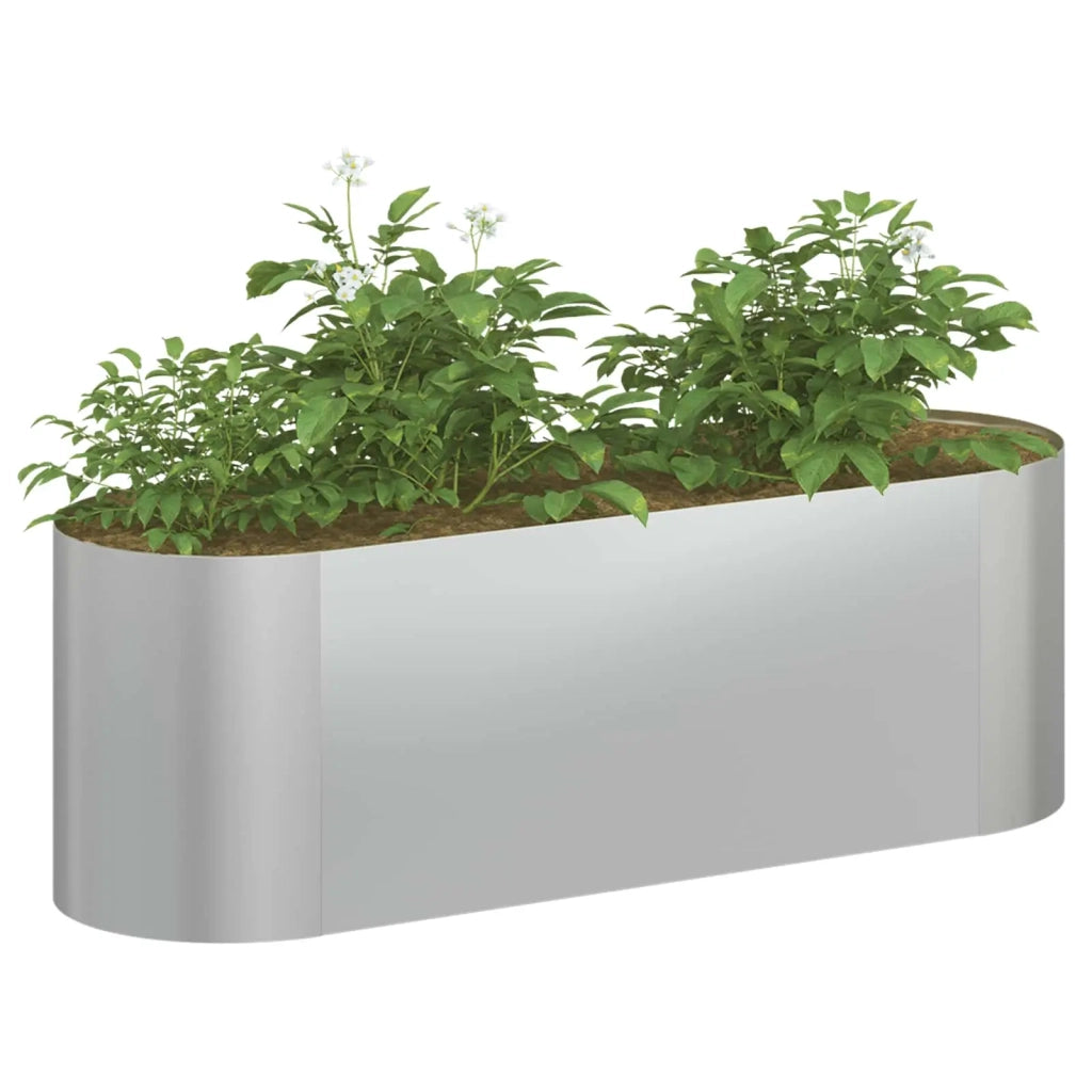 Letto rialzato da giardino Acciaio zincato 120 x 40 x 40 cm 8011689