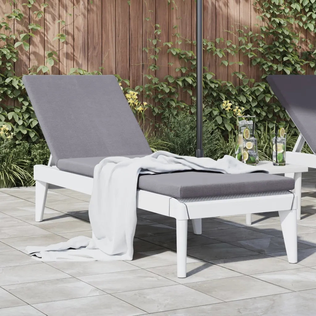Sdraio da giardino | Lettino Bianco 186x60x29 cm in PP