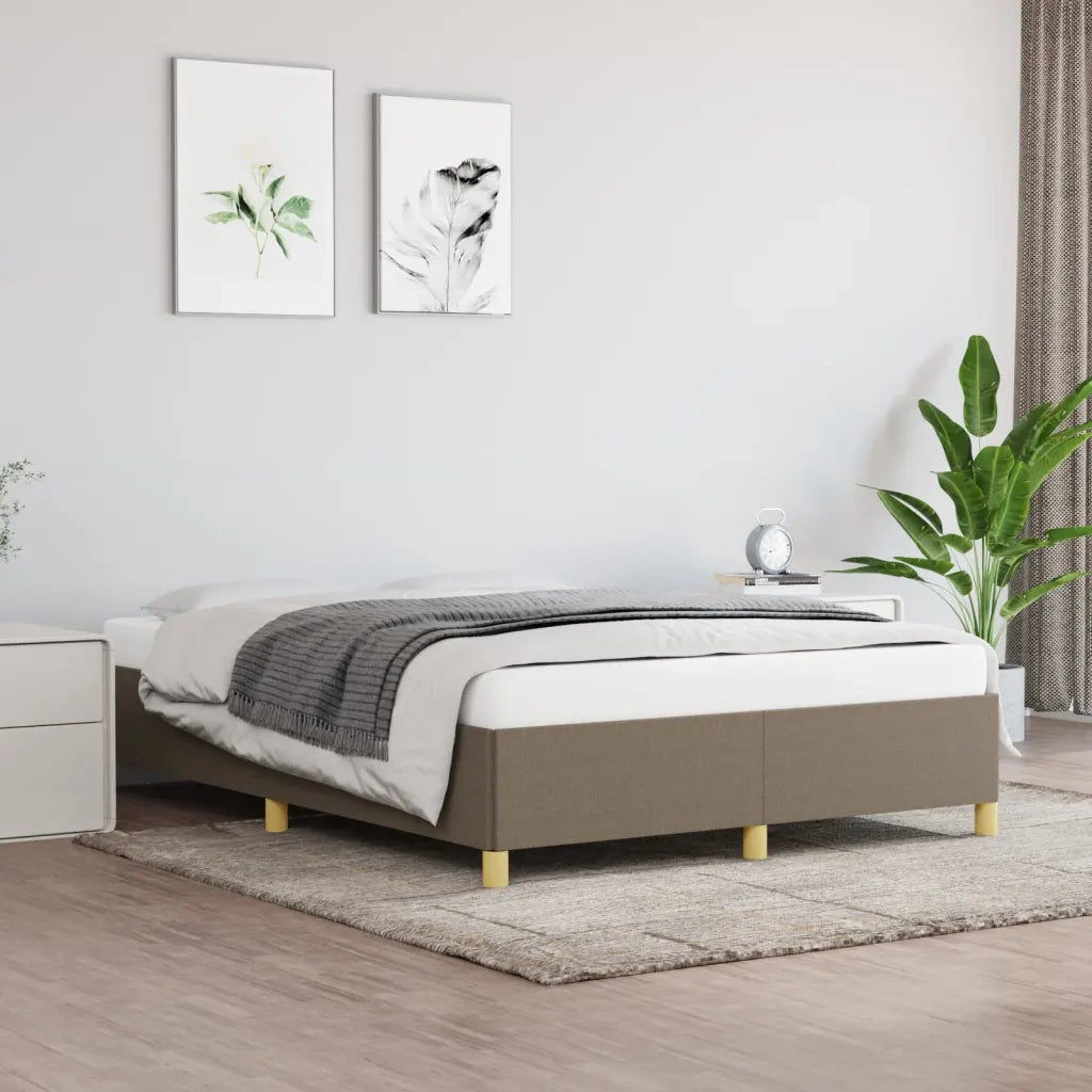 Giroletto senza Materasso Tortora 140x200 cm in Tessuto 347169