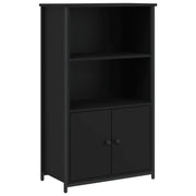 Credenza | Madia | Buffet da pranzo | Armadio da pranzo Nera 62x32x103,5 cm in Legno Multistrato