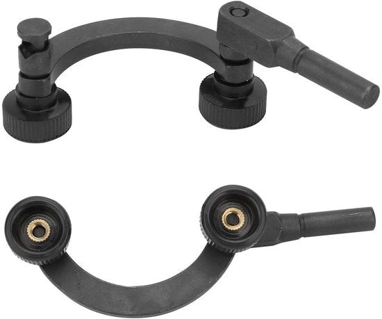 Controlla la precisione della tua Meetklok - 8 mm Halfronde Combinatietest - Test Steunstandaard - Indicator per Testverbinding - Costruzione in Acciaio Inox - Adatto per Comparatori - Meetklok