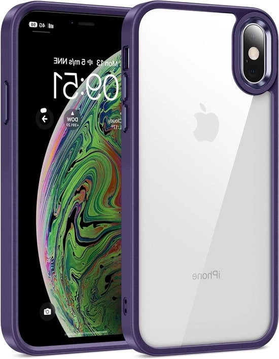 Hoesa iPhone XS Max Transparante con Protezione Antimarcatura - Resistente ai Graffi - Qualità Militare - Protezione da Caduta - Resistente allo Shock - Bordezza morbida