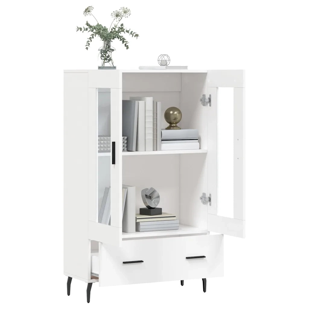 Credenza Bianca 69,5x31x115 cm in Legno Multistrato 828316