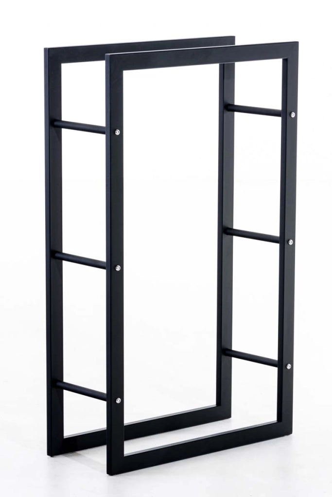 Scaffale portalegna KERI V3 nero opaco 25x60x100 cm