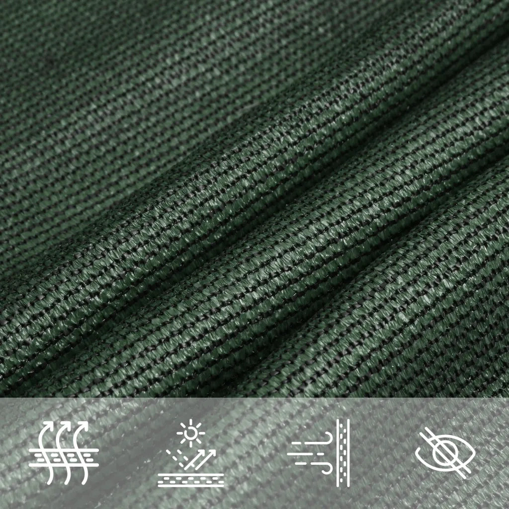 Vela Parasole 160 g/m² Verde Scuro 4,5x4,5 m in HDPE 311442