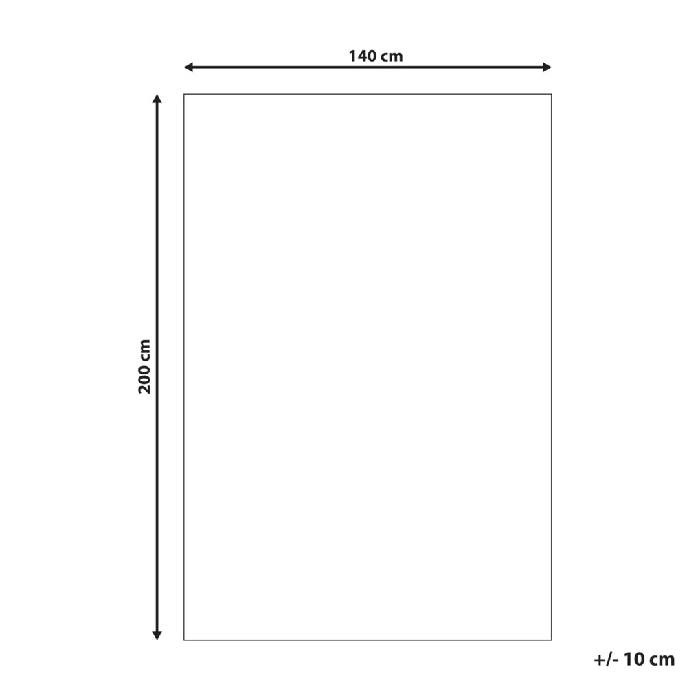 Tappeto in cotone 90 x 130 cm per bambini, rettangolare, beige e verde divertente cameretta