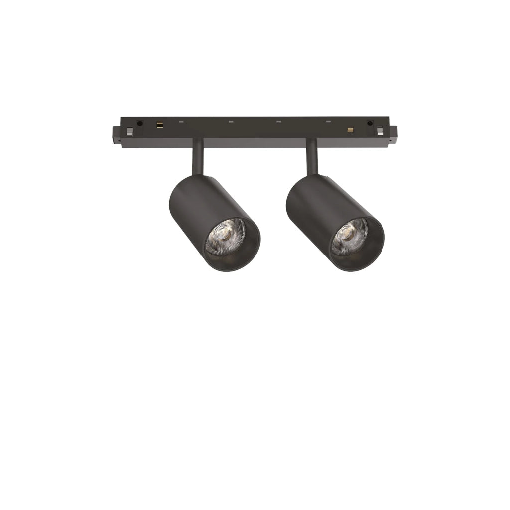 Faretto Tecnico Ego Spot Double 2 Luci Led Nero 16W Ip20