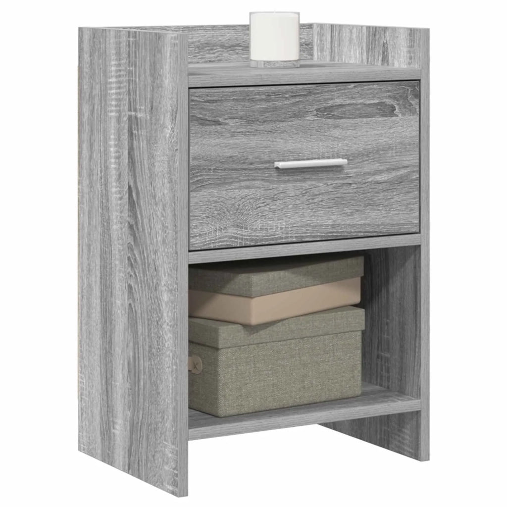 Comodini 2 pz Sonoma grigio 40 x 30 x 60 cm 8010990