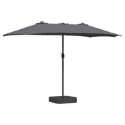 Ombrello | Parasol da giardino Antracite 385 x 209 x 244 cm