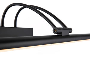 Lampada da parete per quadri Mirror in Metallo Finelli Nero