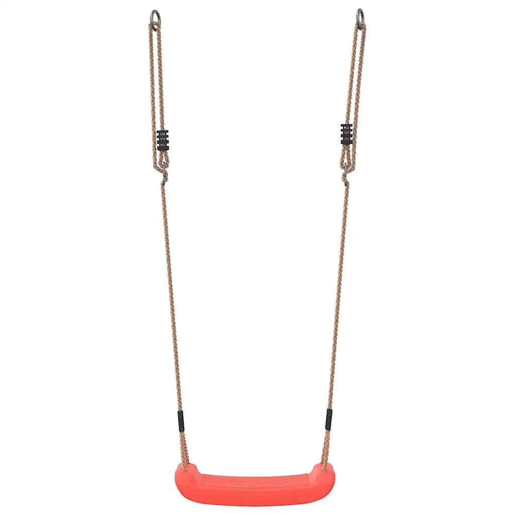 Seggiolino Altalena per Bambini Singolo Corda Regolabile Rosso 4009273