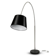 Lampada del pavimento a LED E27 Black paralume