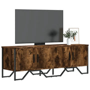Mobile Porta TV Rovere Fumo 122x34x41 cm in Legno Multistrato 848586