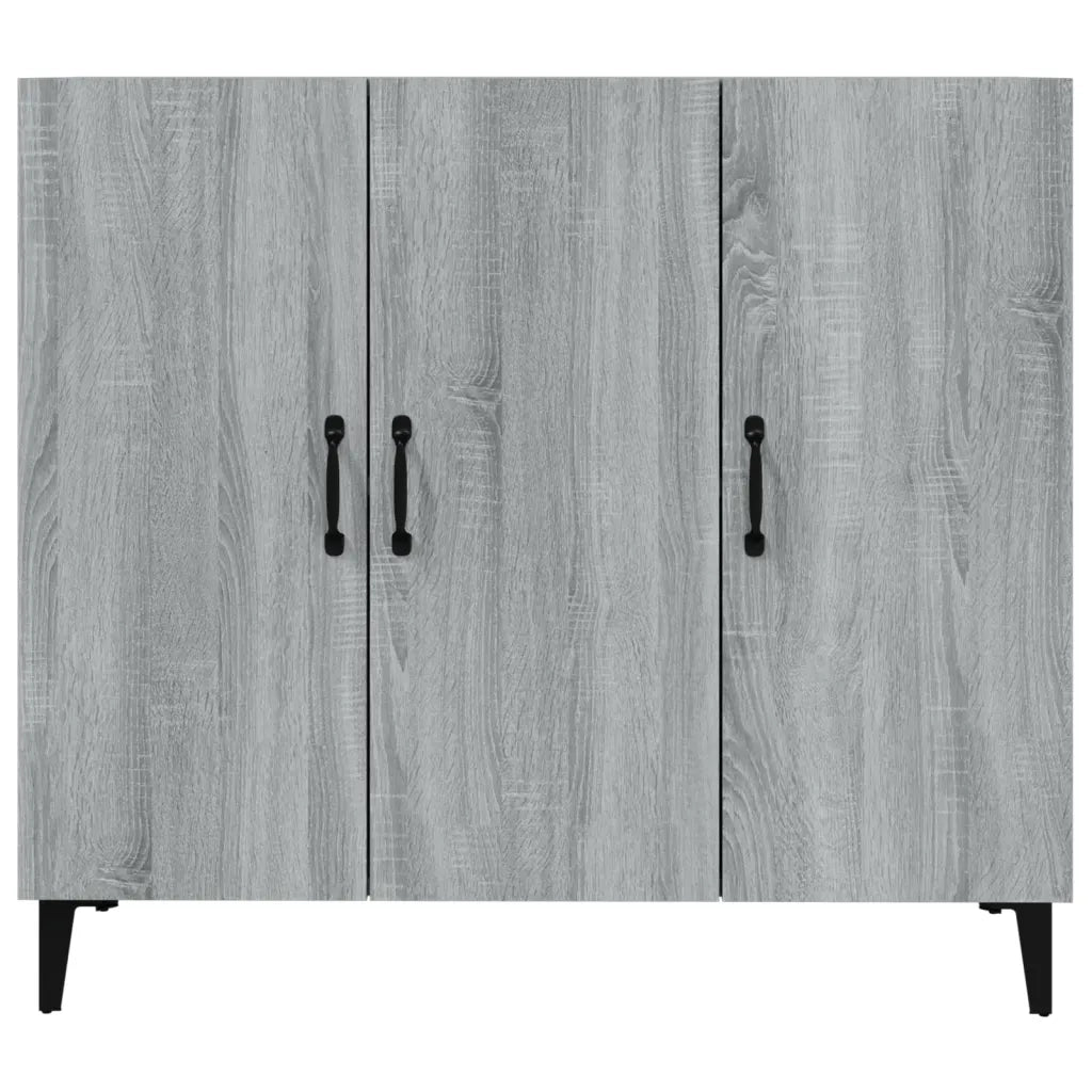 Credenza Grigio Sonoma 90x34x80 cm in Legno Multistrato 817463
