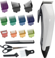 Set di Tondeuse Professionale - con Fila - 16 Parti con 9 Colori Codificati di Lame (1,5-25 mm), Lame, Lame e Spazzola per la Testa - Fili di Acciaio Inossidabile Autoaffilanti - Manico Conico (0,5-2 mm) - Inclusi Accessori di Pulizia