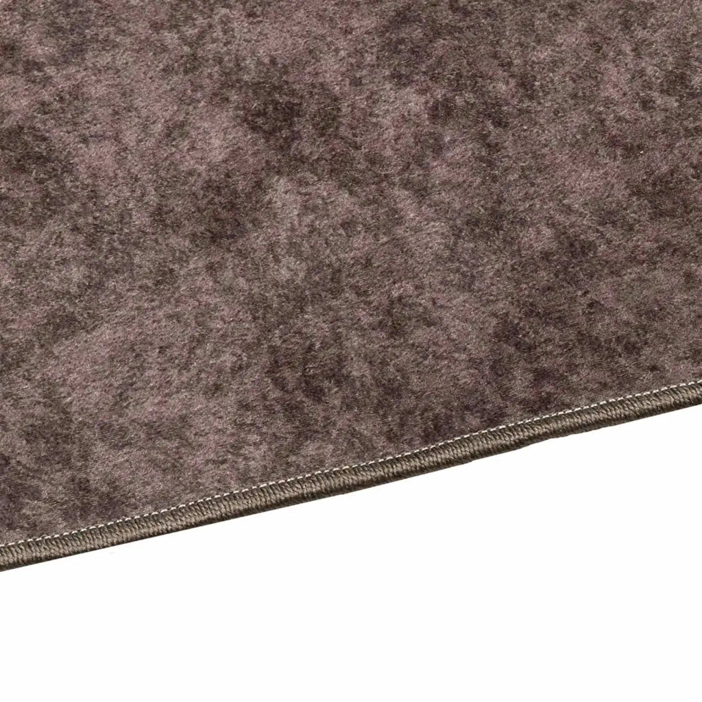 Runner Tappeto MARSA Grigio 50 x 200 cm Poliestere e PVC