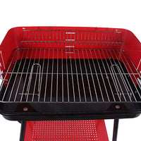 Barbecue a Carbonella In Metallo BBQ Braciere Portatile Ripiano trasportabile