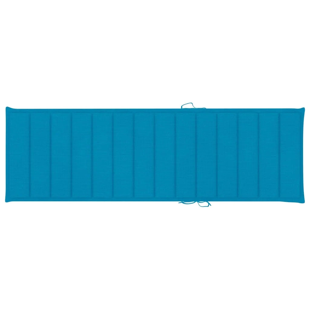 Lettino Prendisole da Giardino con Cuscino Massello di Acacia cod mxl 72117