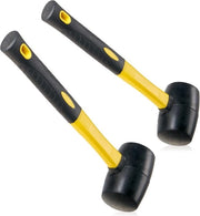 Manubrio Antiscivolo in Fibra di Vetro - Pugno in Gomma - Superficie Molle - Manubrio per Campeggio e Fai da Te - 2 Pezzi con Manubrio GVK