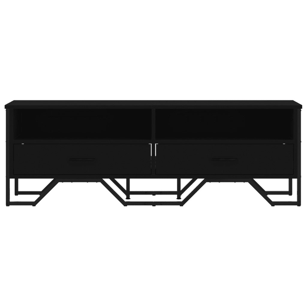 Mobile Porta TV Nero 122x34x41 cm in Legno Multistrato