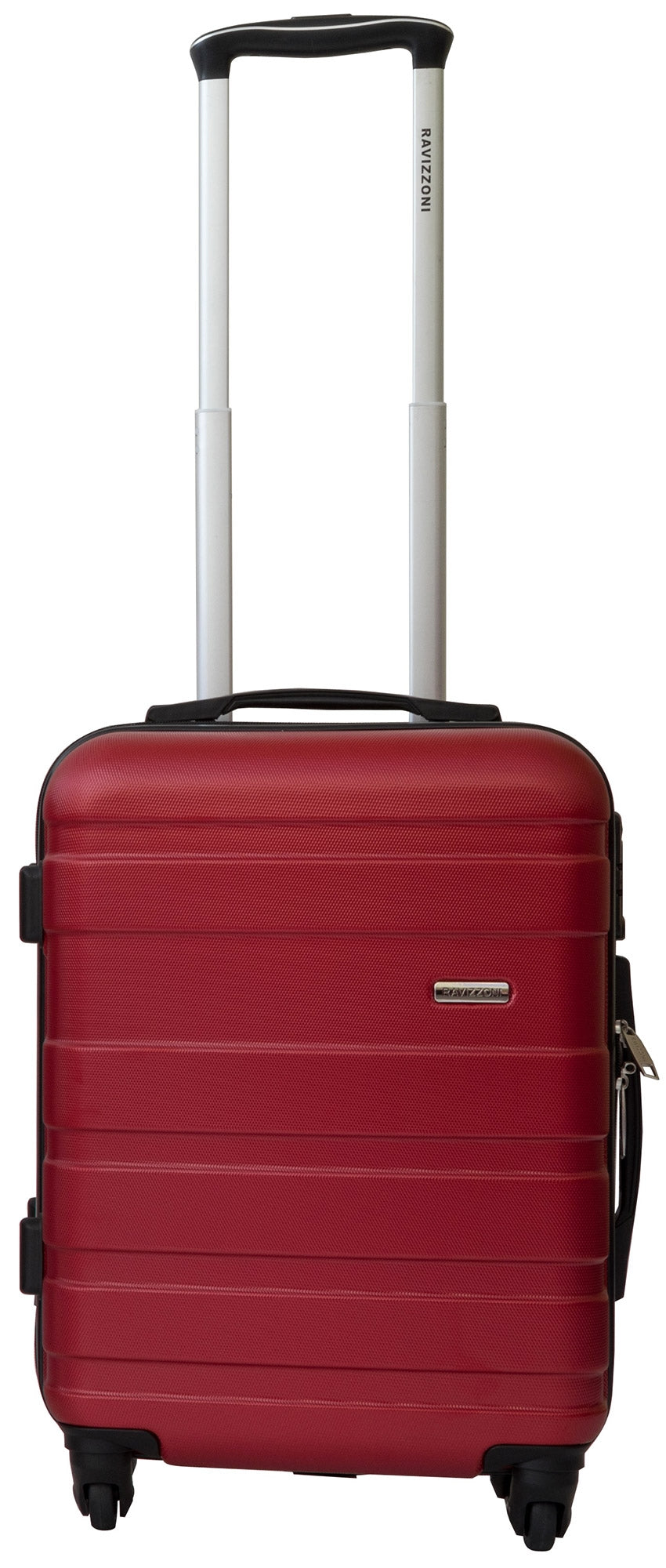Set 3 Valigie Trolley Rigide in ABS 4 Ruote TSA Ravizzoni Caronte Rosso