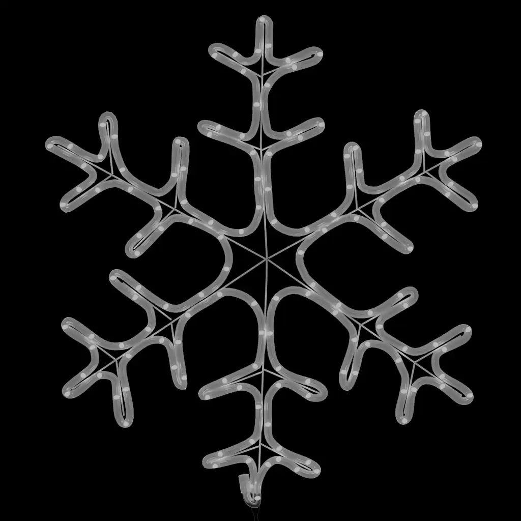 Figura Natalizia Fiocco di Neve 144 LED Bianco Caldo 59x59 cm cod mxl 41115