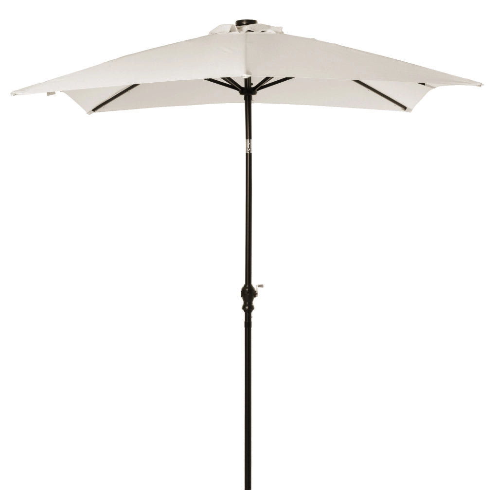 Ombrellone da giardino rettangolare LED solare 3x2m inclinabile ¨C Xylo ¨C crema acciaio polyester