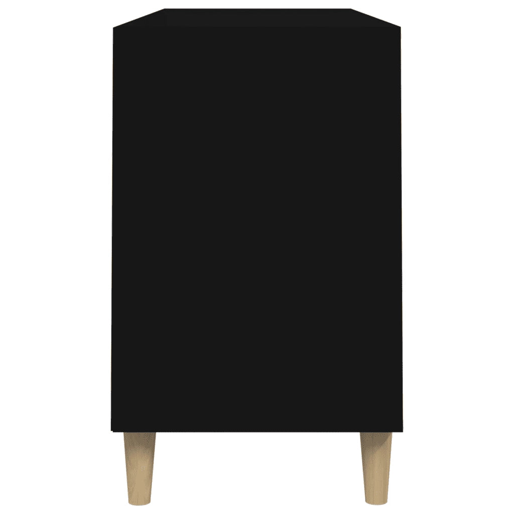 Scarpiera Nera 102x36x60 cm in Legno Multistrato 819741