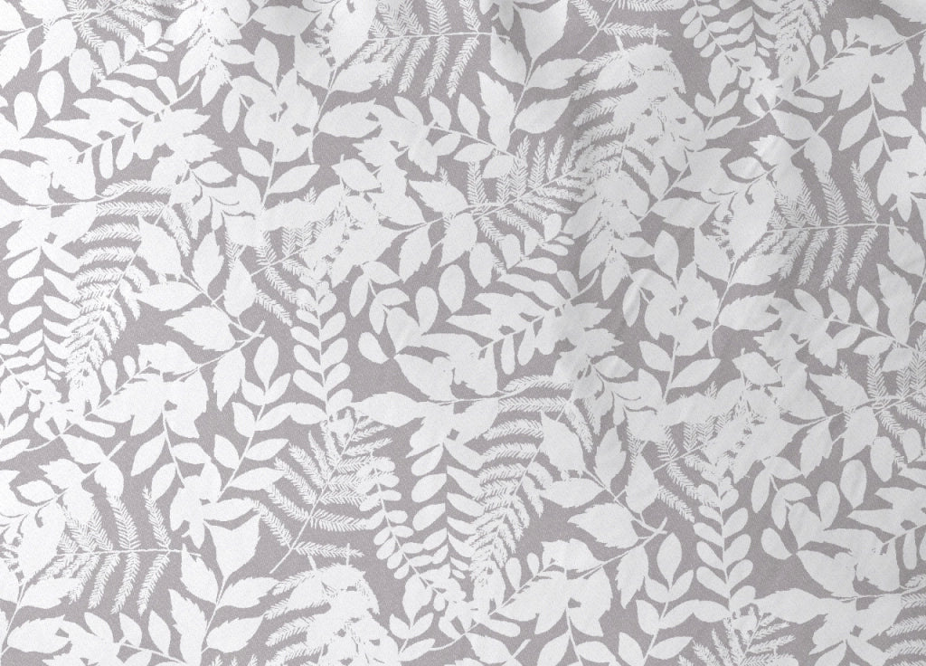 Completo Lenzuola Letto In 100% Cotone Made Italy Disegno Natura - Piazza E Mezza - Beige