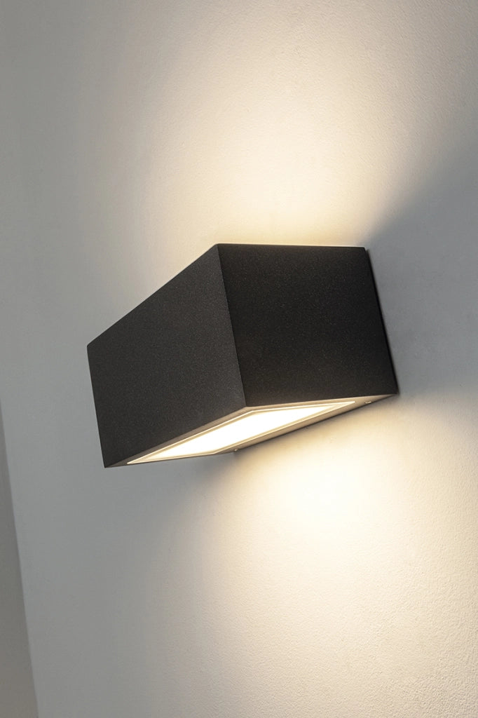 Applique LED RUFY Monoemissione 15W 3000K 100° IP65 Grigio - Illuminazione Esterna Architetturale in Alluminio Pressofuso - Rossini Group