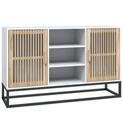 Credenza | Madia | Buffet da pranzo | Armadio da pranzo Bianca 105x30x65 cm in Legno Multistrato