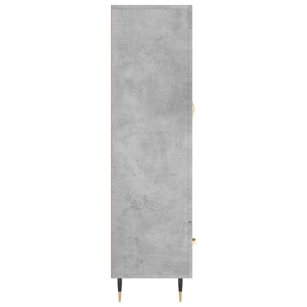 Buffet credenza cassettiera mobiletto mobile contenitore organizer cucina soggiorno salotto alto 69,5 x 31 x 115 cm legno ingegnerizzato grigio 02_0034469