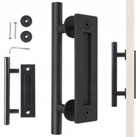 Maniglia per Porta Scorrevole Stile Loft Retrò Nero Opaco Premium