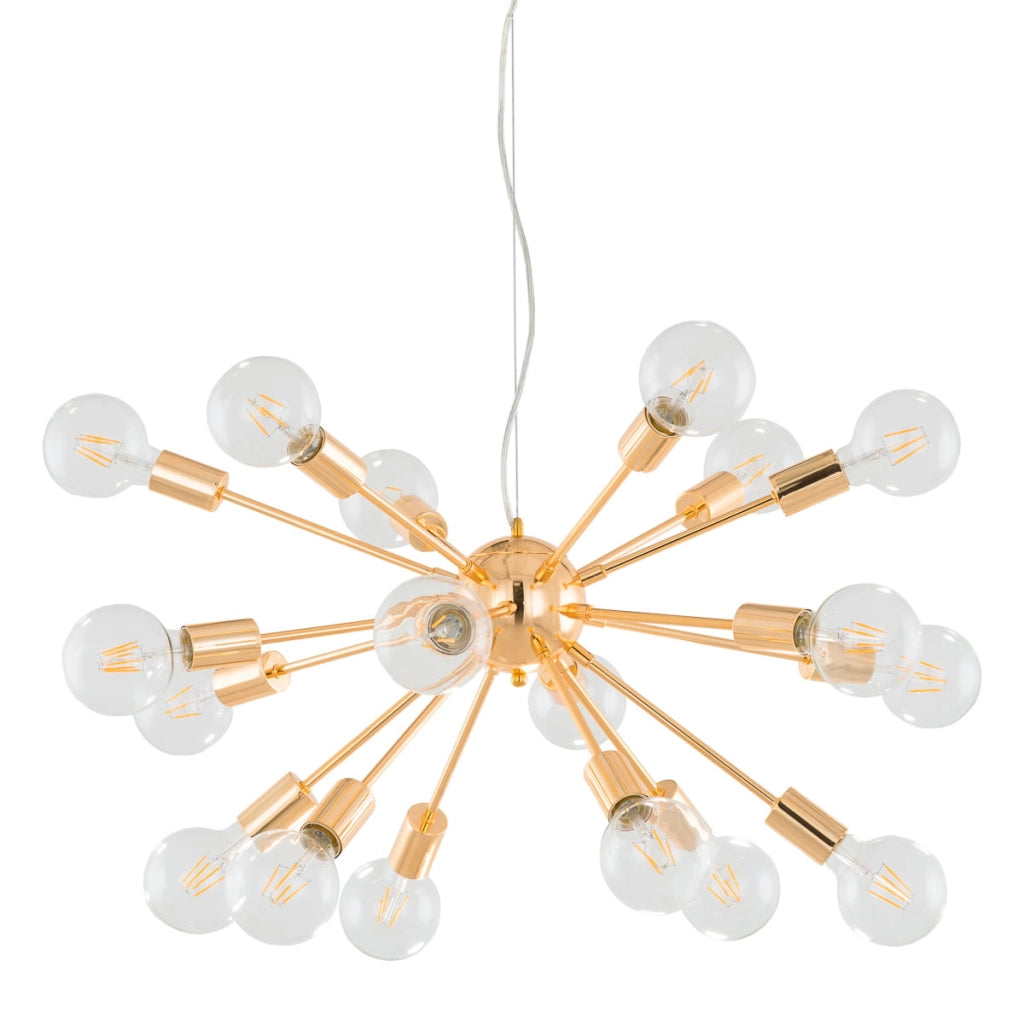 Lampadario Italux Theo industriale oro 18xE27 Ø64cm