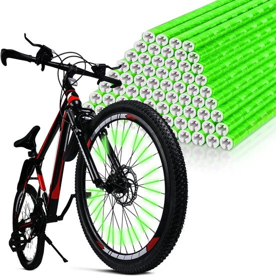 Reflectori per Bicicletta - Clip per Montaggio Facile - 48 pezzi - Sicurezza - Universale - Adatto per Tutte le Biciclette Standard