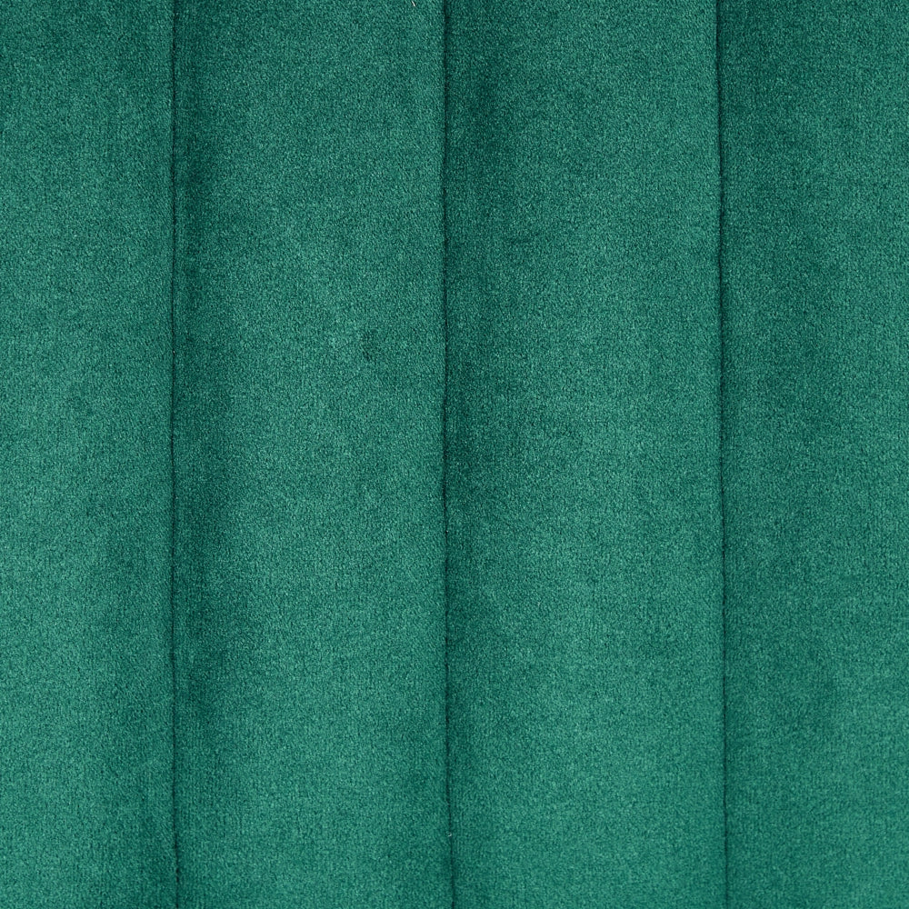 Set di 2 sedie da pranzo imbottite in velluto Verde Sedia da sala da pranzo per interni con gambe in acciaio Decor