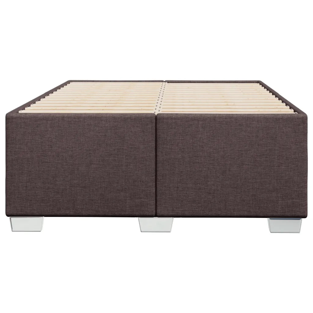 Giroletto senza Materasso Marrone Scuro 120x200 cm Tessuto