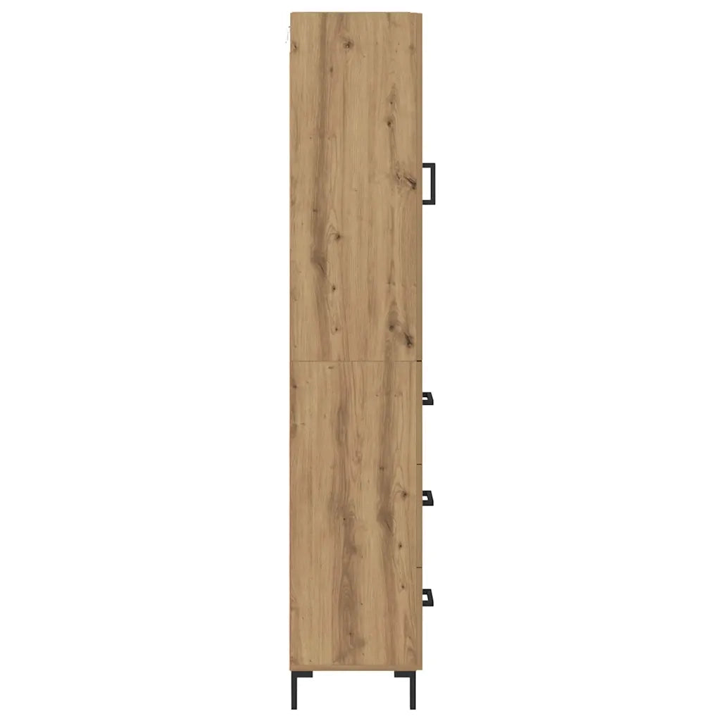 Credenza con cassetto Rovere artigianale 69,5 x 34 x 180 cm 3416001