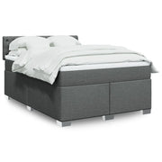 Giroletto a Molle con Materasso Grigio Scuro 160x200 cm Tessuto 3285947