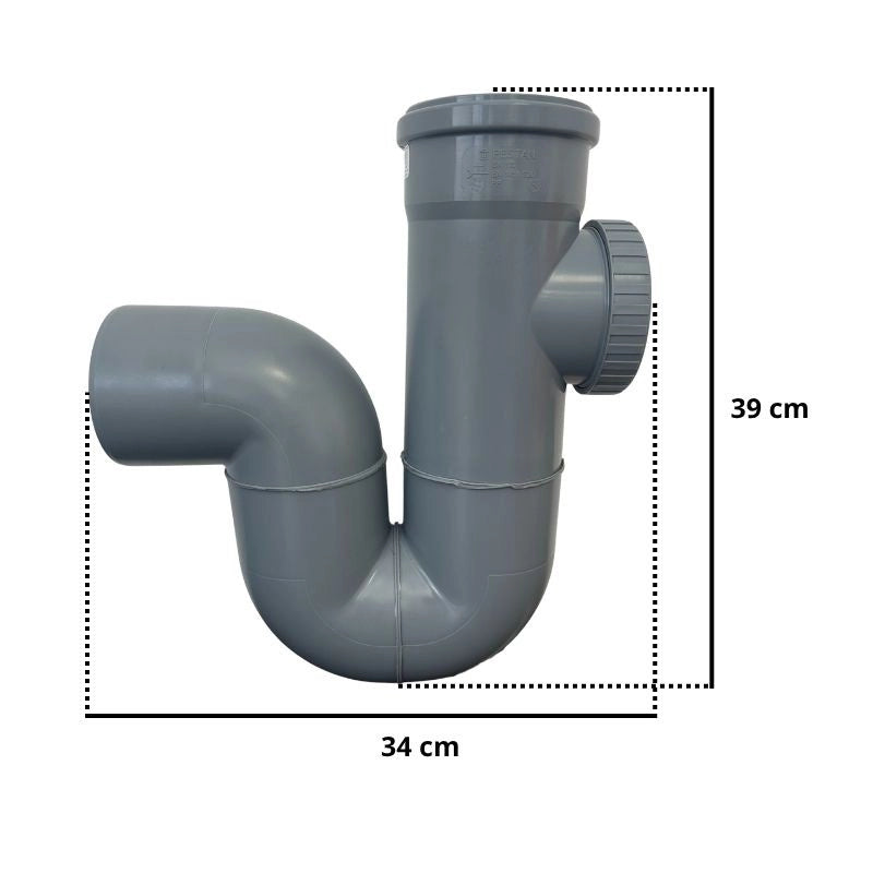 Sifone Verticale Aperto in Polipropilene : Diametro - 110 mm ( tappo Ø 100 mm)